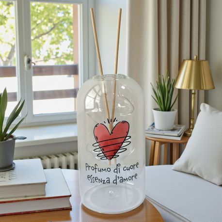 PROFUMATORE AMBIENTE CON CUORE: UN'IDEA BOMBONIERA AMICI DI CUOREMATTO