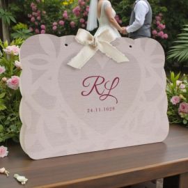 WEDDING BAG DECORATA CON CUORE PER UN MATRIMONIO INDIMENTICABILE