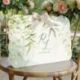 WEDDING BAG CON FOGLIE ACQUERELLO PER NOZZE UNICHE E ORIGINALI