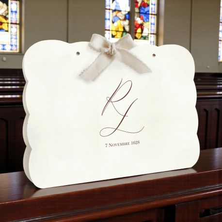 WEDDING BAG PERSONALIZZABILE CON INIZIALI IN CORSIVO PER NOZZE UNICHE