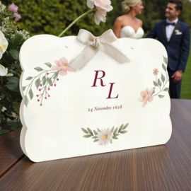 WEDDING BAG CON FIORI ROSA E MARGHERITA PER UN MATRIMONIO UNICO