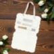 WEDDING BAG PERSONALIZZATA CON INIZIALI IN CORSIVO PER LE NOZZE