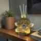 LAMPADA LED E PROFUMATORE CON ELEGANTE FIORE E ALBERO DELLA VITA ORO, CALICE E OSTIA