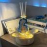BOMBONIERA DIFFUSORE LED FIORE CRISTALLO ELEFANTE CUORI CELESTI