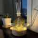 PROFUMATORE AMBIENTE , LAMPADA LED CON FIORE IN CRISTALLO E SPOSI CON ALBERO DELLA VITA