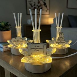 DIFFUSORE ESSENZA LAMPADA LED CON APPLICAZIONE PERSONALIZZABILE EVENTO