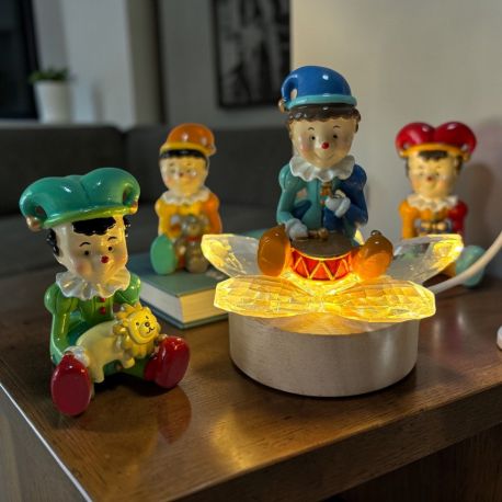 LAMPADA LED PROFUMATORE FIORE CRISTALLO ELEFANTINO ROSA