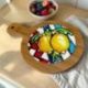 TAGLIERE SOTTOPENTOLA TONDO CON MAIOLICA E LIMONI