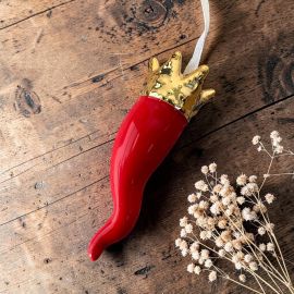 APPENDINO CORNO CERAMICA ROSSA E CORONA COLO ORO