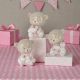 LAMPADA LED ORSETTO CON CARROZZINA E PACCO REGALO BATTESIMO BIMBA