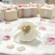 SACCHETTO PORTACONFETTI TONDO CON FIOCCO E CUORE PER MATRIMONI E ANNIVERSARI
