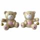 LUCE NOTTURNA ORSETTO IN PORCELLANA CON LED BATTESIMO BAMBINA