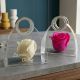 BORSETTA BOMBONIERA PERSONALIZZATA CON ROSA DI SAPONE