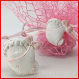 GESSETTI FAI DA TE NASCITA FAGOTTO BIMBA ROSA VENDITA ONLINE