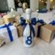  MINI BOTTIGLIA SANTERO VINO SPUMANTE CON NUMERO 18 PER BOMBONIERE UNICHE