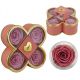 SCATOLA ROSA QUADRIFOGLIO CON ROSE STABILIZZATE PER SAN VALENTINO