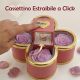 SCATOLA ROSA QUADRIFOGLIO CON ROSE STABILIZZATE PER SAN VALENTINO