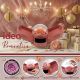 SCATOLINA ROSA CON ROSE STABILIZZATE E LUCE LED PER SAN VALENTINO SPECIALE