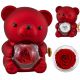 ORSETTO ROSSO CON ROSA STABILIZZATA: REGALO UNICO PER SAN VALENTINO!