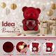 ORSETTO ROSSO CON ROSA STABILIZZATA: REGALO UNICO PER SAN VALENTINO!
