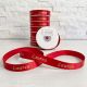 NASTRI PERSONALIZZATI "LAUREA" IN RASO ROSSO CONFEZIONI FAI DA TE SCRITTA ORO ECONOMICI ONLINE BOBINA 25 MT