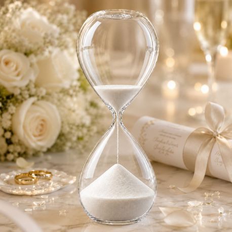 CLESSIDRA SABBIA BIANCA IDEE BOMBONIERE NOZZE MATRIMONIO ECONOMICHE ONLINE