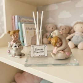 DIFFUSORE ESSENZA CON TENERA BIMBA PERSONALIZZABILE CON PERGAMENA