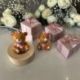 LAMPADA LED ORSETTO ROSA PERSONALIZZATA BOMBONIERA BATTESIMO