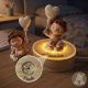 LAMPADA LED CON ANGIOLETTO PERSONALIZZABILE BOMBONIERA BATTESIMO