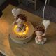 LAMPADA LED CON ANGIOLETTO PERSONALIZZABILE BOMBONIERA BATTESIMO