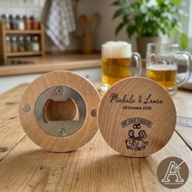 STAPPABOTTIGLIE MAGNETICO BOMBONIERA NOZZE D'ORO