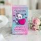 MINI PROFUMI BIMBI CON ANIMALI PER BOMBONIERE UNICHE E COLORATE