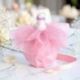 PROFUMINO BIMBA GLITTERATO IN MINIATURA CON TULLE COLORATO ASSORTITO
