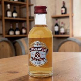 BOMBONIERA BOTTIGLIA LIQUORE MIGNON CHIVAS REGAL PER EVENTI SPECIALI