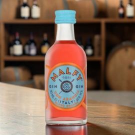MALFY GIN ARANCIA MIGNON 50 ML BOMBONIERE ORIGINALI SEGNAPOSTO 18 ANNI COMPLEANNO