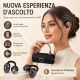 MINI BORSETTA CON CUFFIETTE WIRELESS AURICOLARI BLUETOOTH NERA