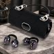 MINI BORSETTA CON CUFFIETTE WIRELESS AURICOLARI BLUETOOTH NERA
