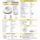 LAMPADA LED ADESIVA CON TELECOMANDO LUCE BIANCA