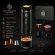 MACCHINA CAFFE'ORTATATILE RICARICABILE PER CAPSULE E CAFFE' IN POLVERE VERDE