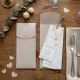 PARTECIPAZIONE FLOREALE CON 3 CARTONCINI PER MATRIMONIO UNICO