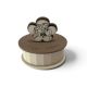 Portacandela ovale Fiore sposi legno bomboniera matrimonio - Bomboniere matrimonio 5