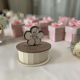 Portacandela ovale Fiore ballerina bomboniera battesimo comunione - bomboniere comunione