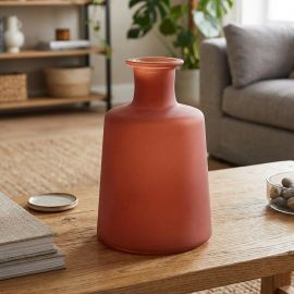 VASO PORTAFIORI COLOR RUGGINE BASSO: BOMBONIERA ORIGINALE ED ECONOMICA