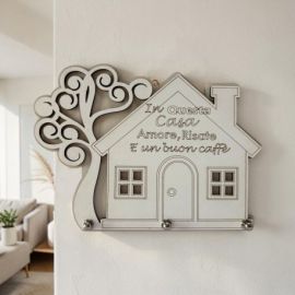 APPENDICHIAVI CASETTA ALBERO DELLA VITA IN LEGNO