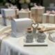 PORTASPEZIE CON QUATTRO BARATTOLINI CUORE BOMBONIERA MATRIMONIO