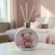 DIFFUSORE ESSENZA ORSETTO FIOCCO ROSA BOMBONIERA BATTESIMO BIMBA ORIGINALE