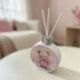 DIFFUSORE ESSENZA ORSETTO FIOCCO ROSA BOMBONIERA BATTESIMO BIMBA ORIGINALE