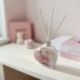 DIFFUSORE ESSENZA ORSETTO A CUORE BOMBONIERA BATTESIMO BIMBA ROSA