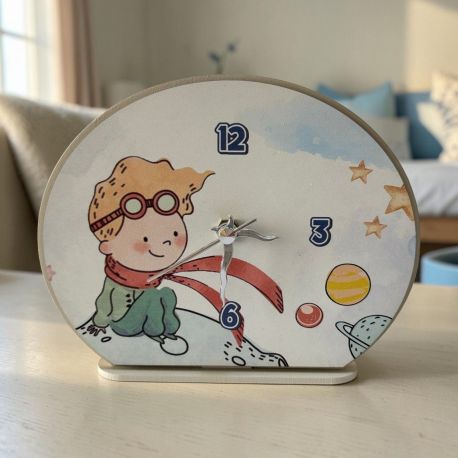 OROLOGIO BOMBONIERA PICCOLO PRINCIPE LUNA STELLE E PIANETI