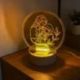 LAMPADA LED SACRA FAMIGLIA BOMBONIERA BATTESIMO BIMBA E COMUNIONE